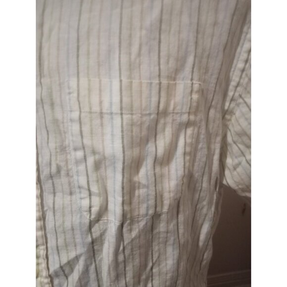 Brooks Brothers Shirt Mens Large L White The Original Polo Button-Up Irish Linen - Picture 2 of 11